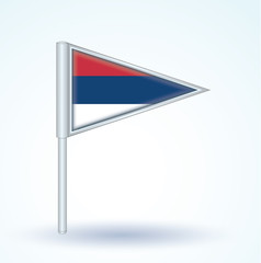 Flag of Serbia, vector illustration
