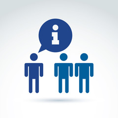 Information exchange theme icon, vector conceptual unusual symbo