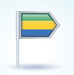 Flag of Gabon, vector illustration
