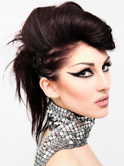 Fashion Hairstyle with professional Makeup