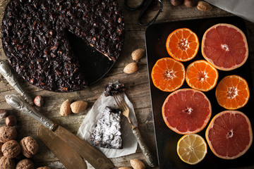 panpepato typical tuscan dessert