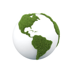 earth with grass america
