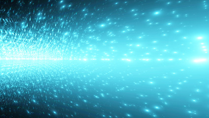 Abstract digital background banner, shiny lights