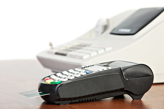 Credit Card reader and  cash register