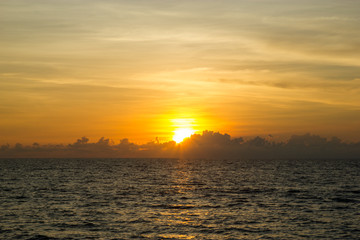 Sunset on the beach