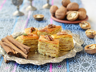 Baklava, traditional oriental sweets