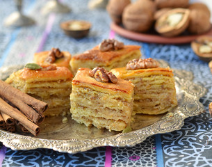 Baklava, traditional oriental sweets