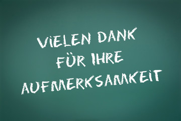 vielen Dank für Ihre Aufmerksamkeit