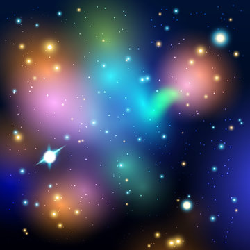 Vector abstract cosmic background