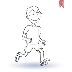 boy running