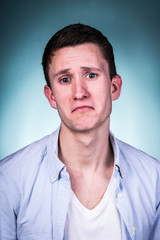 Obraz premium trauriger gesichtsausdruck