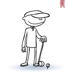 Golfer Sport, vector illustration