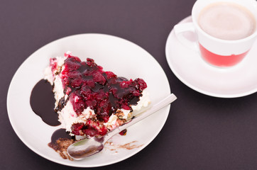 Delicious handmade slice of cheese cake