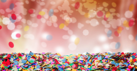 Fasching, Konfetti, Hintergrund, Bokeh