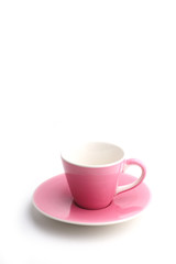 pink color coffee cup