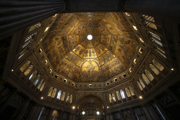 Toscana,Firenze,il Battistero,la cupola.