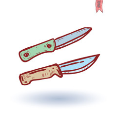 Knife, vector illustration