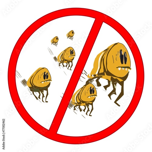 Flea Not Allowed Stock Image And Royalty Free Vector Files On