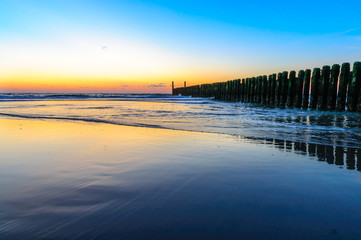 Obraz premium the sea at Domburg beach, Holland