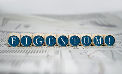 W&uuml;rfel mit Eigentum