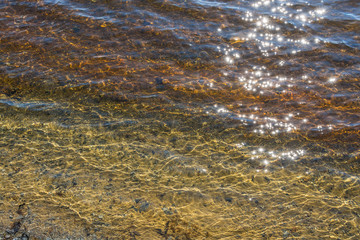 Glistening Water Of The Hudson River