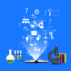 The concept of education, development and science.