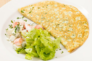 omelet with spinach