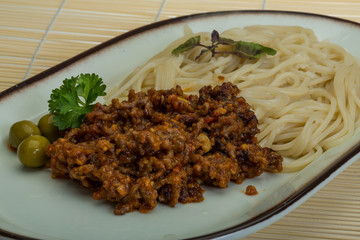 Spaghetti bolognese