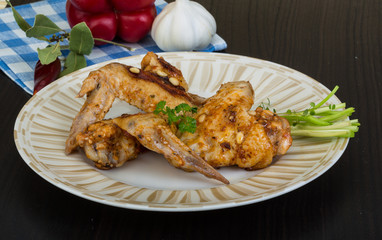 Roasted chicken wings