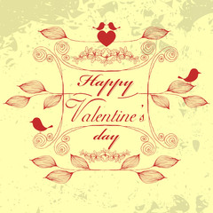Naklejka premium Vector Cute Valentine Illustration