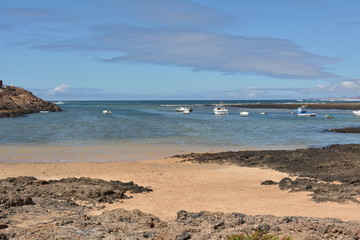 Seascape Majanicho beach Fuerteventura Canary Islands Spain