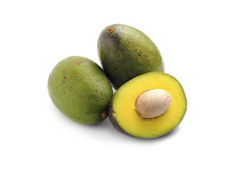 avocado isolated on white background