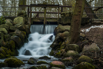 Poland, Gdansk, Oliwa Park, waterfall © DawidDobosz