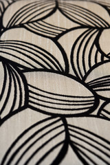 Fototapeta premium Black and beige color fabric background