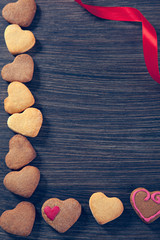Obraz premium Valentine's Day Cookies