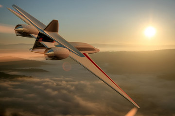 Naklejka premium passenger plane