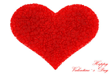 Obraz na płótnie Canvas red hearts