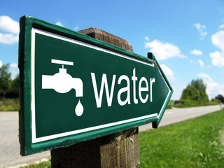 DRINKING WATER road sign