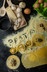 Making pasta from italian flour semolina
