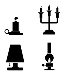 Éclairage en 4 icônes