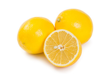 Healthy lemon fruits and his segment
