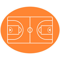 Basketball Ball Court vector
