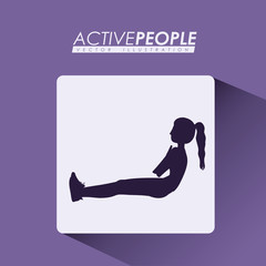 Fitness design, vector illustration.