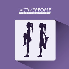 Fitness design, vector illustration.