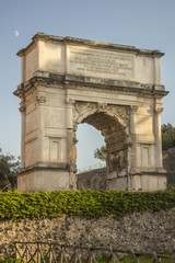 Fototapeta na wymiar Arch of Titus, Roman Forum, Rome, Italy