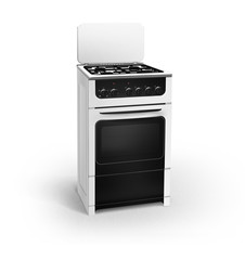 Fototapeta premium Gas stove isolated on white background