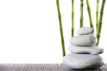 Still life of spa stones