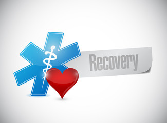 medical recovery symbol illustration design