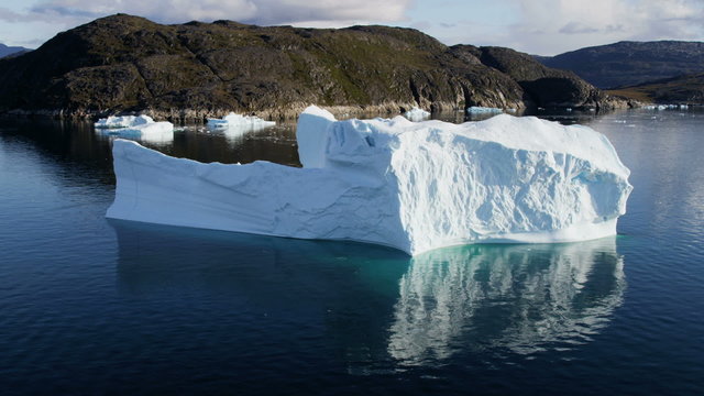 Aerial Greenland Arctic Ice Floes Global Warming Damage Rising Sea Geography 