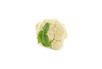 fresh Cauliflower on white background